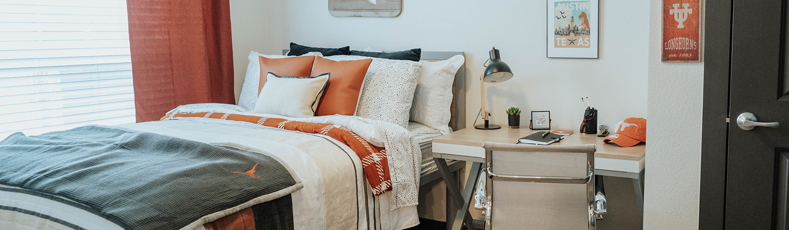 Furnished apartment bedroom