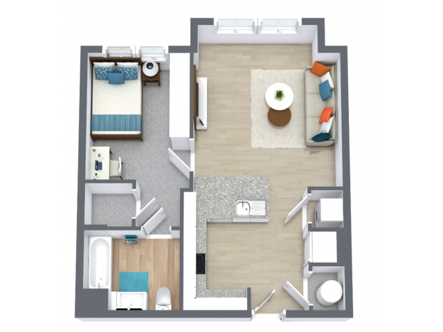 1/1 A1 SMART Floor plan