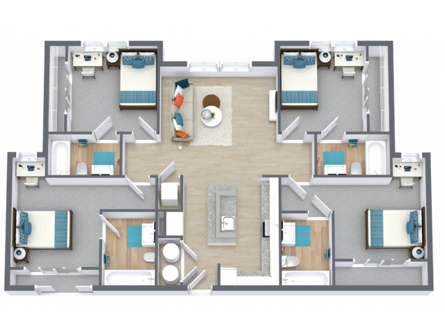4/4 D1 Floor plan