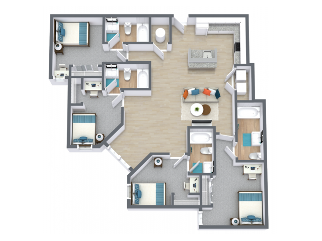4/4 D3 Floor plan